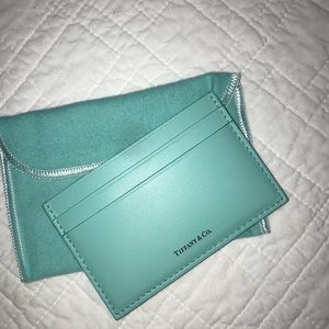 Tiffany & CO blue card case wallet